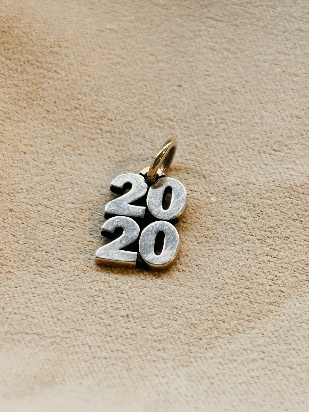 New! Retired James Avery Silver stacked 2020 Number Charm